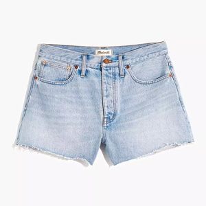 Madewell Curvy Relaxed Denim Shorts Cedarcroft Wash